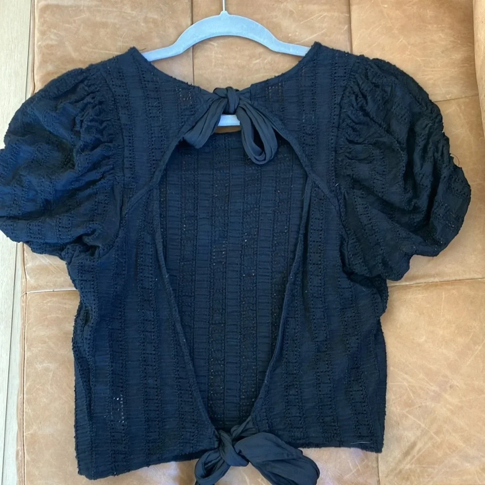 Free People open back crop top.
